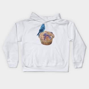 Indigo Blueberry Muffin Kids Hoodie